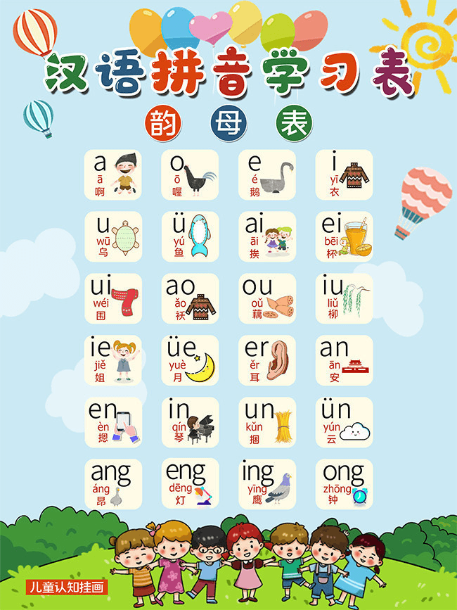 汉语拼音学习表
